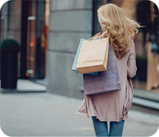 mystery shopper walking away